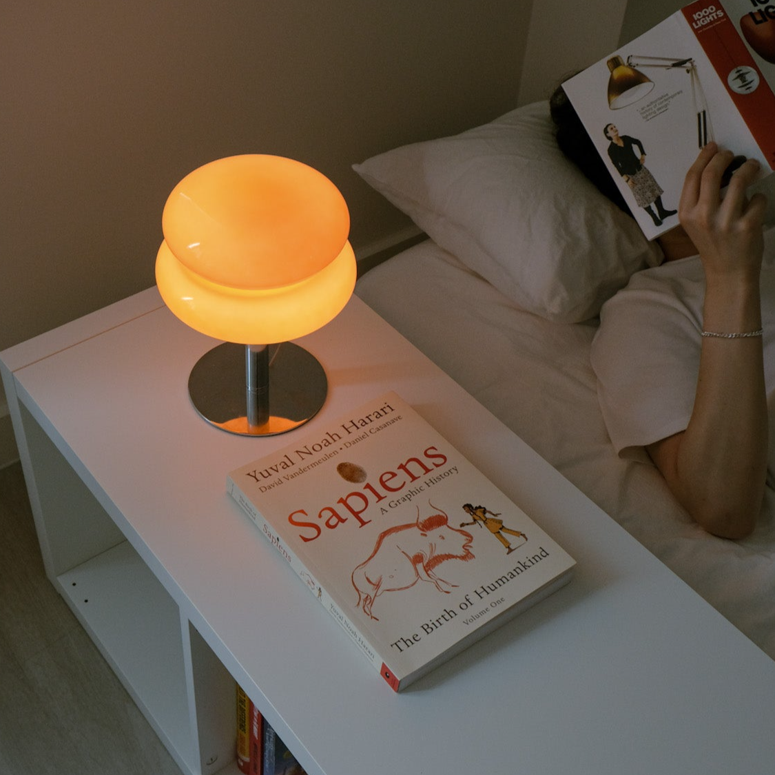 Orange Glome Lamp