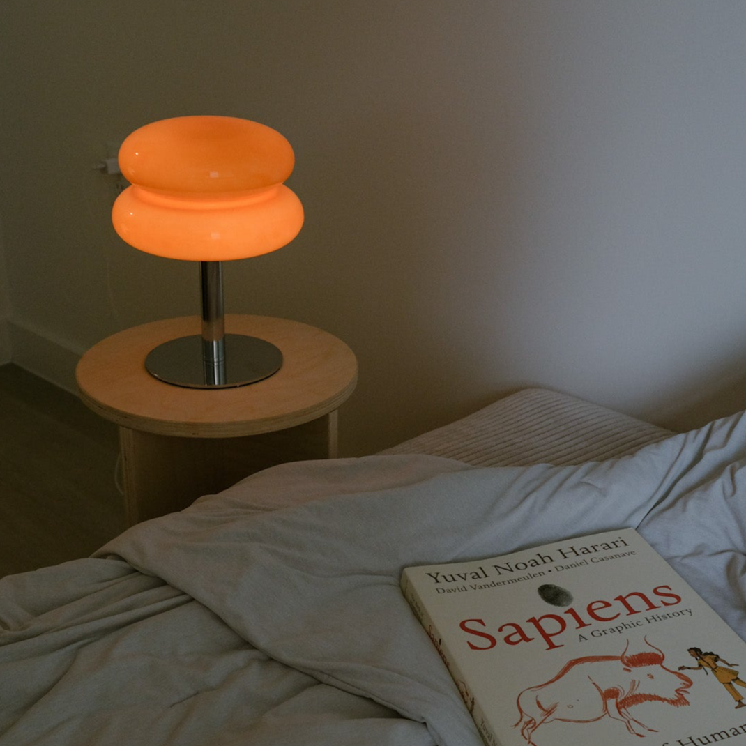 Orange Glome Lamp