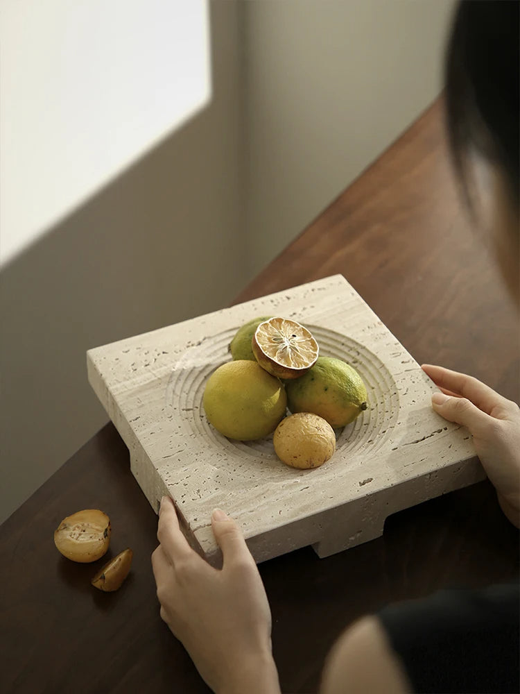 Travertine Storage Plate