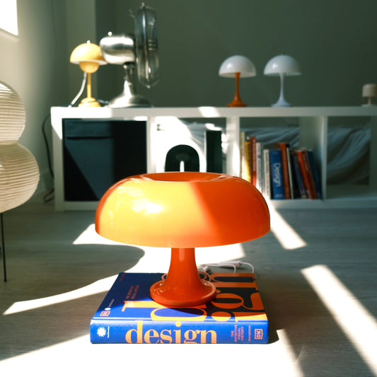 Orange Mushroom Lamp