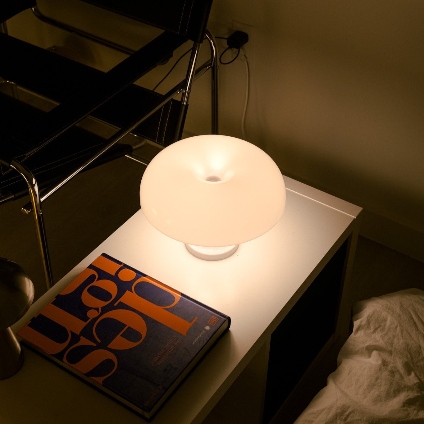 White Mushroom Lamp