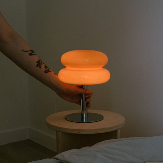 Orange Glome Lamp