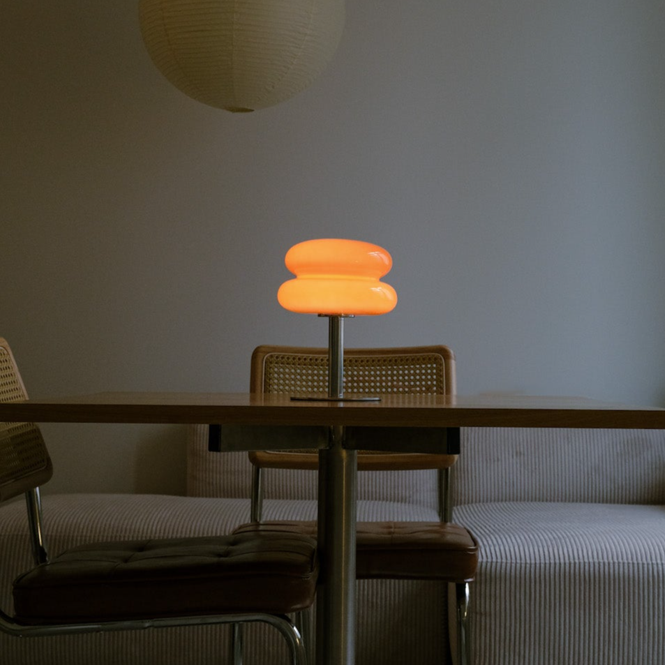 Orange Glome Lamp